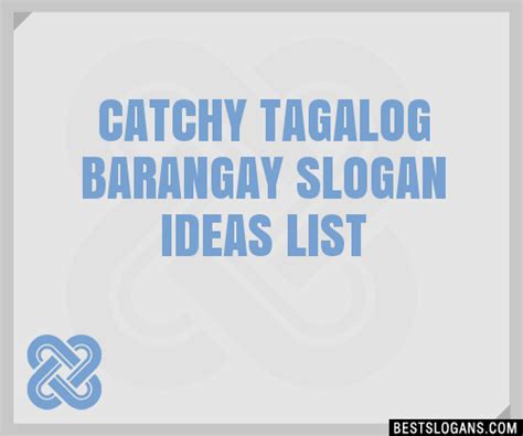 barangay slogan|100+ Catchy For Barangay Slogans 2024 + Generator.